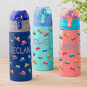 Cars Personalized 13oz Reduce Frostee Water Bottle - Coral