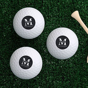Lavish Groomsmen Wedding Personalized Golf Ball Set of 12 - Non Branded - 31624-B12
