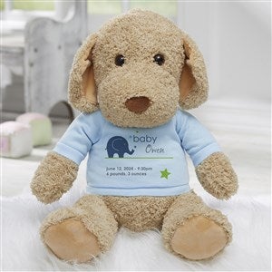 New Arrival Personalized Baby Plush Dog- Blue - 31626-B