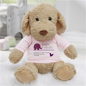 New Arrival Personalized Baby Plush Dog- Pink - 31626-P