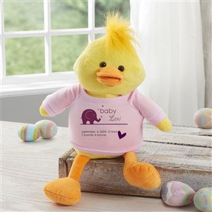 Personalized Baby Plush Duck - New Arrival - Pink - 31629-P