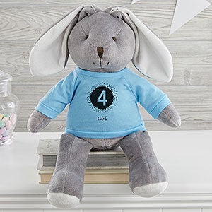 Its Your Birthday Personalized Birthday Grey Bunny - 31672-P