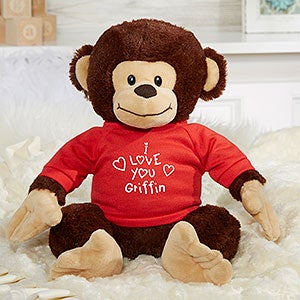 All My Love Personalized Plush Monkey - 31680