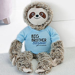 Big Brother Personalized Plush Sloth- Blue - 31693-B