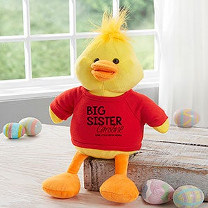 Big Sister Personalized Plush Duck- Red - 31701-R