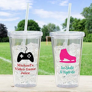Choose Your Icon Personalized 17 oz. Hobby Acrylic Insulated Tumbler For Kids - 31764