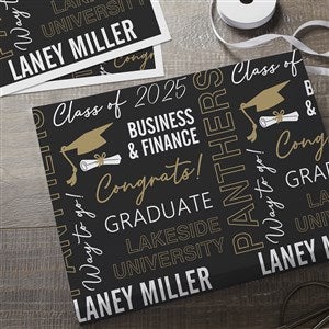 All About The Grad Personalized Wrapping Paper Sheets - Set of 3 - 31791-S