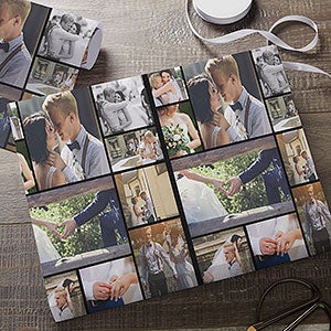Ten Photo Collage Personalized Wrapping Paper Roll - 31795
