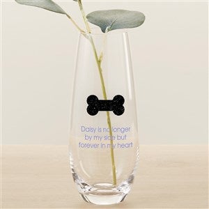 Choose Your Icon Personalized Pet Memorial Printed Bud Vase - 31815