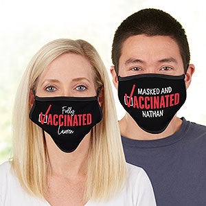 Vaccinated Personalized Adult Face Mask - 31825