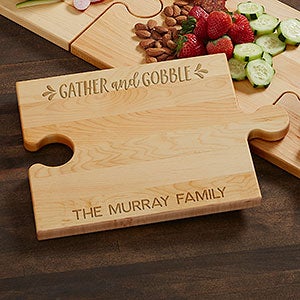 Gather  Gobble Personalized Puzzle Piece Cutting Board - 31961