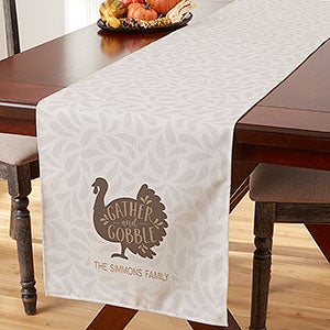 Gather & Gobble Personalized Table Runner - 16 x 96 - 31965
