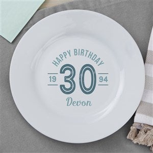 Modern Birthday Personalized Appetizer Plate - 31995