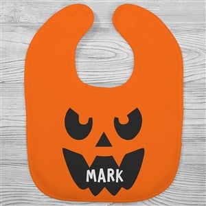 Jack-o-Lantern Personalized Halloween Baby Bib - 32008-B