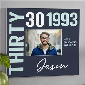 Timeless Birthday Personalized 5x7 Wall Frame- Horizontal - 32014-WH
