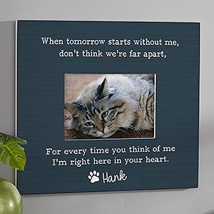Pet Memorial Personalized 5x7 Wall Frame - Horizontal - 32017-WH
