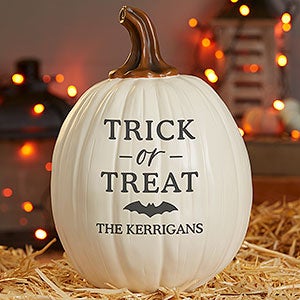 Spellbinding Personalized Pumpkins- Large Cream - 32037-LC