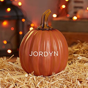 Family Initial Personalized Pumpkins - Small Orange - 32038-S