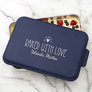 Made With Love Personalized Red Cake Pan - 9 x 13