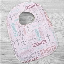 Christening Day For Her Personalized Baby Bib - 32069-B