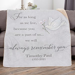 Always Remember You Personalized 50x60 Sherpa Blanket - 32218-S