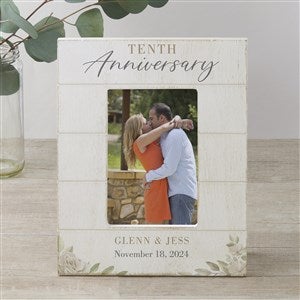 Anniversary Personalized Shiplap Picture Frame - 4x6 Vertical - 32350-4x6V