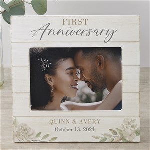 Anniversary Personalized Shiplap Picture Frame - 5x7 Horizontal - 32350-5x7H