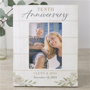 Anniversary Personalized Shiplap Picture Frame - 5x7 Vertical - 32350-5x7V