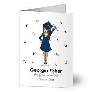 Graduation Girl philoSophies Personalized Greeting Card - Signature - 32351