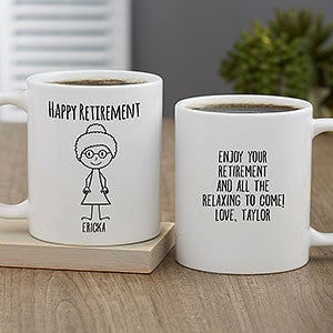 Stick Characters For Her Personalized Coffee Mug 11oz.- White - 32387-W