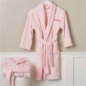 Classic Comfort Personalized Kids Pink Fleece Robe - 32502-P