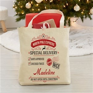 Special Delivery Personalized Canvas Tote Bag- 20 x 15 - 32509-L