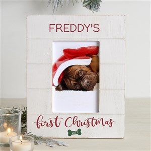 Dog's 1st Christmas Personalized Ornament - 2 Sided Glossy