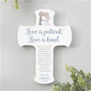 Precious Moments® Love Is Patient Personalized Wedding Cross- 5x7 - 32596