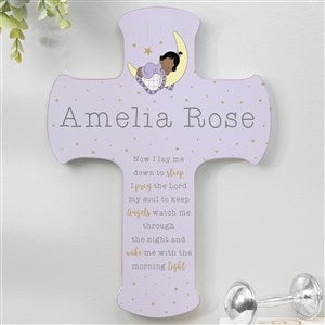 Precious Moments Bedtime Baby Girl Personalized Cross - 8x12 - 32611-L