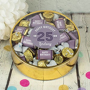 Modern Birthday For Her Personalized Extra Large Hersheys  Reeses Mix Tin - 32622D-XL