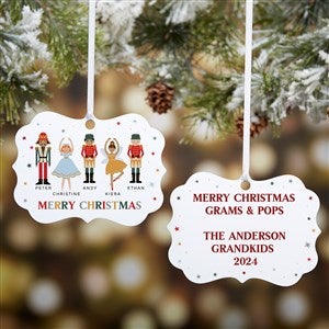 Nutcracker Family Personalized Metal Ornament - 32677