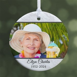 Single Photo Memorial Personalized Photo Ornament - 1 Sided Glossy - 32701-1S