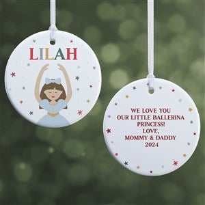 Sugar Plum Dancer Personalized Ornament- 2.85 Glossy - 2 Sided - 32707-2S