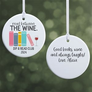 Book Club Personalized Ornament - 2 Sided Glossy - 32717-2S
