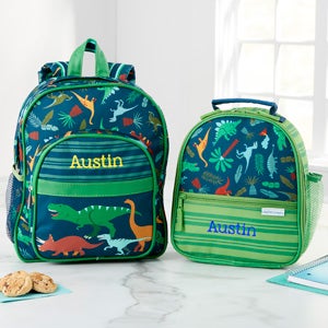 school bag, dinosaur dino custom embroidered kids backpack