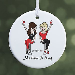 Best Friends philoSophies Personalized Ornament - 1 Sided Glossy - 32870-1