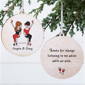 Mother  Daughter philoSophies Personalized Ornament - 2 Sided Wood - 32871-2W
