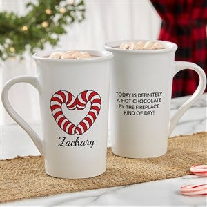 Precious Moments Candy Cane Heart Personalized Latte Mug 11oz - 32879-U