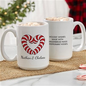 Precious Moments Candy Cane Heart Personalized White Mug 15oz - 32879-L