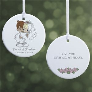 Precious Moments® Wedding Ornament-2.85 Glossy-2 Sided - 32884-2S