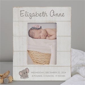 Precious Moments® Baby Birth Info Personalized Shiplap Frame - 4x6 Vertical - 32887-4x6V