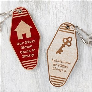 Engraved Birthday Message Silver-Plated Keychain