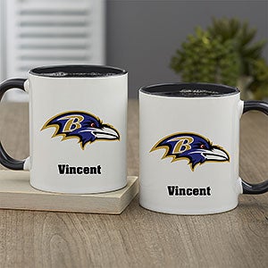 NFL Baltimore Ravens Personalized Coffee Mug 11oz. - Black - 32937-B