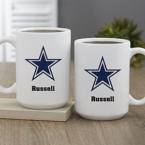 NFL Dallas Cowboys Personalized Coffee Mug 15oz White - 32942-L